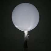 Большой светящийся белый шарик 70см