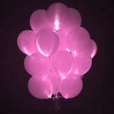 Светящиеся розовые шарики