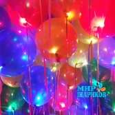 Светящиеся разноцветные шарики металлик